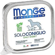 Влажный корм для собак Monge Dog Solo 100% с кроликом 150 г