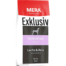Сухой корм для чувствительных собак Mera Exclusiv sensitive Adult Lachs-Reis с лососем и рисом 15 кг