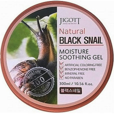 Гель для лица и тела Jigott Natural Black Snail Moisture Soothing Gel с экстрактом муцина черной улитки 300 мл (40978)