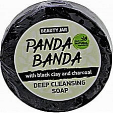 Очищающее мыло Beauty Jar Panda Banda с черной глиной и древесным углём 80 г (47141)