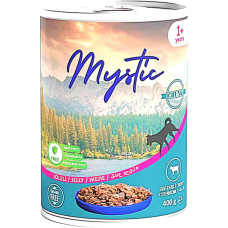 Влажный корм Mystic для собаки кусочки говядины в желе 400 г