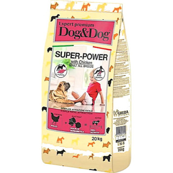 Сухой корм Gheda D & Dog Expert High Premium Superpower Для взрослых собак курица 20 кг