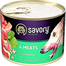 Влажный корм для взрослых собак Savory с четырьмя видами мяса 200 г