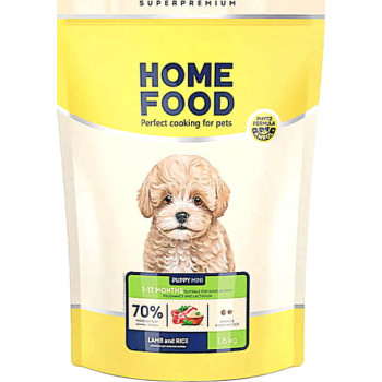 Сухой корм для щенков малых пород Home Food Ягнятина и рис 1.6 кг