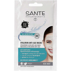 Био-маска для лица Sante с гиалуроновой кислотой Anti-Age 2 x 4 мл (42334)