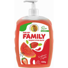 Жидкое мыло Family Клубника-Гуава 1 л (47810)