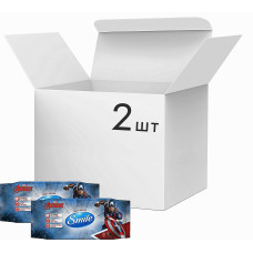 Упаковка влажных салфеток Smile Marvel Капитан Америка антибактериальных 2 упаковки по 72 шт. (50432)