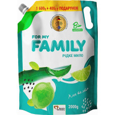 Жидкое крем-мыло Family Алоэ и лайм 2 л (47806)