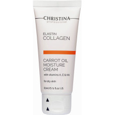 Увлажняющий крем для сухой кожи Christina Elastin Collagen Carrot Oil Moisture Cream with Vitamins A, E HA 60 мл (40362)