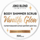 Парфюмированный cкраб для тела Joko Blend Vanilla Glow с шиммером 390 г (48392)