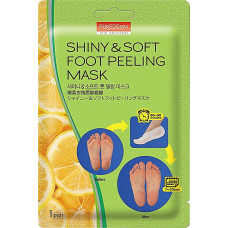 Педикюрная маска-носочки Purederm Shiny Soft Foot Peeling Mask для пилинга 34 г (51458)