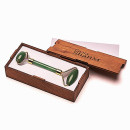 Роликовый Массажёр - Нефрит + Подарочная коробка из дерева - Коричневая (39817)