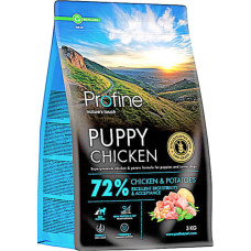 Корм сухой Profine Puppy Chicken and Potatoes для щенков и юниоров всех пород, с курицей и картофелем, 3 кг