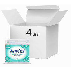 Упаковка ватных палочек Novita Delicate 4 пачки по 200 шт. (50464)
