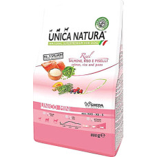 Сухой корм Gheda Unica Natura Unico Mini для собак малых пород лосось, рис и горох 800 г