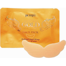 Гидрогелевая маска для шеи Petitfee Hydrogel Angel Wings Gold Neck Pack с плацентой 10 г (49487)