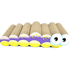 Драпак-лежанка Agility для кошек из гофрокартона в виде гусеницы 48 x 22 x 11 см