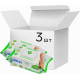 Упаковка влажных салфеток Naturelle Antibacterial с экстрактом листьев подорожника 3 пачки по 120 шт. (50388)