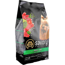 Savory Сухой корм для собак малых пород со свежим мясом ягненка 3 кг