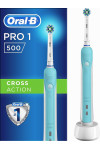 Электрическая зубная щетка ORAL-B BRAUN Pro 1 500 СrossAсtion Синяя (52151)