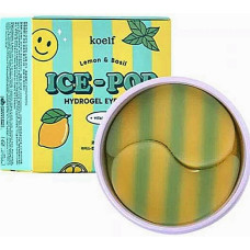Гидрогелевые патчи для глаз с лимоном и базиликом Koelf Lemon Basil Ice-Pop Hydrogel Eye Mask 60 шт. (42799)