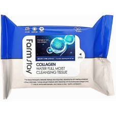 Салфетки для очищения FarmStay Collagen Water Full Moist Cleansing Tissue с коллагеном 30 шт. (50368)