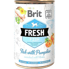 Влажный корм для собак Brit Fresh с рыбой и тыквой 400 г