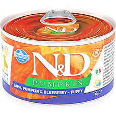 Влажный корм для собак Farmina N&D Grain Free Pumpkin Lamb Puppy Mini беззерновой с тыквой, ягненком, черникой 140 г