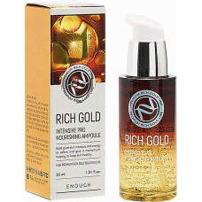Восстанавливающая сыворотка для лица Enough Rich Gold Intensive Pro Nourishing Ampoule с компонентами золота 30 мл (43877)