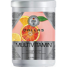 Энергетическая маска для волос Dallas Multivitamin с комплексом мультивитаминов, экстрактом женьшеня и маслом авокадо 1 л (36958)