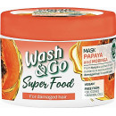 Маска для поврежденных волос Wash Go Super Food Восстанавливающая Папайя и моринга 300 мл (37341)