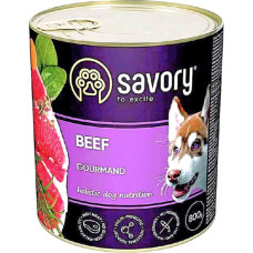Savory Влажный корм для взрослых собак с говядиной 800 г