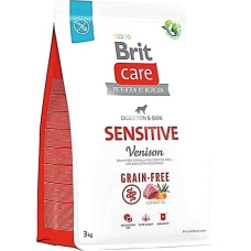 Корм для собак с чувствительным пищеварением Brit Care Dog Grain-free Sensitive беззерновой с олениной 3 кг