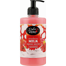 Крем-мыло Dolce Vero Strawberry Milk с молочными протеинами 500 мл (47565)