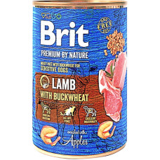 Влажный корм для собак Brit Premium Ягненок с гречкой 400 г