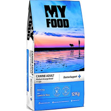 Сухой корм Hermos Myfood Суперпремиум для взрослых собак средних и крупных пород с Ягненком и Рисом 12 кг