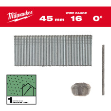 Набор гвоздей для гвоздезабивного инструмента 16G/0°/45mm/G/SC1 MILWAUKEE