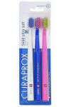 Набор Зубных щеток Curaprox CS 5460 Ultra Soft ультра-мягкая Белая + Синяя + Розовая 3 шт. (45964)