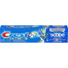 Зубная паста Crest Premium Plus Scope Dualblast Intense Mint 204 г (45284)