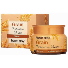 Осветляющий крем для лица Farmstay Grain Premium White Cream с маслом ростков пшеницы 100 г (40769)