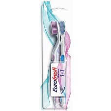 Набор зубных щеток Dr.C.Tuna Eurofresh Розовая и голубая (46073)
