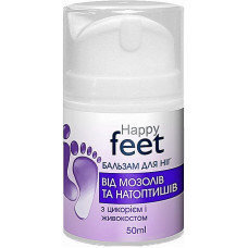 Бальзам для ног Happy Feet от мозолей и натоптышей с цикорием и окопником 50 мл (51389)
