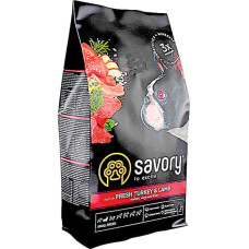 Сухой корм для собак малых пород Savory Small Breed rich in Fresh Turkey and Lamb со свежим мясом индейки и ягнятиной 1 кг