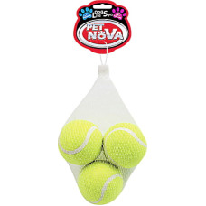 Игрушка для собак Теннисные мячи с пищалкой Pet Nova 6 см набор 3 шт