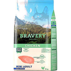 Сухой корм BRAVERY Chicken Mini Adult для взрослых собак мелких пород с курицей 2 кг