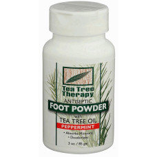 Порошок для ног Tea Tree Therapy дезодорирующий с маслами чайного дерева и перечной мяты 85 г (51287)