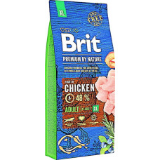 Сухой корм для взрослых собак гигантских пород Brit Premium Adult XL со вкусом курицы 15 кг