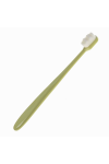 Зубная щетка с микрощетинками Supretto 5780-0002 18 см Серо-зеленая (46332)