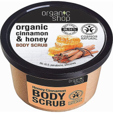 Веганский сертифицированный сахарный скраб для тела Organic Shop Body Scrub Organic Cinnamon Honey 250 мл (49437)