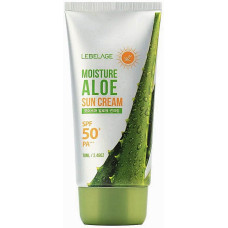 Солнцезащитный крем Lebelage Moisture Aloe Sun Cream SPF 50+ с алоэ 70 мл (51658)